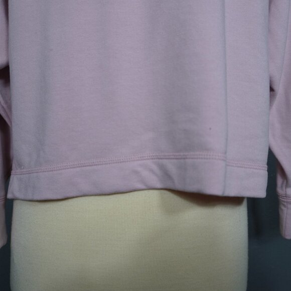 Old Navy Womens Light Pink Cowl Neck Long Sleeve Fleece Sweat Shirt Size Small - Picture 5 of 8